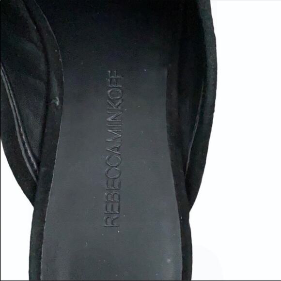 Rebecca Minkoff Raylee Blue Suede Embroidered Mule Sz 6 - Picture 3 of 5